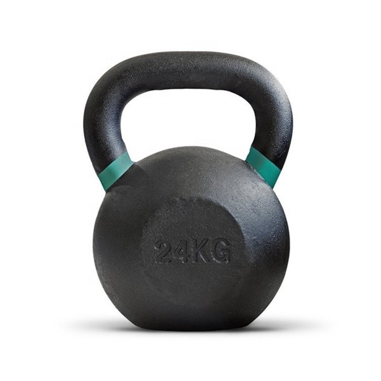 Manufacturer Direct Sales 24 kg 48 kg Black Powder Coated Strength Training Kettlebells