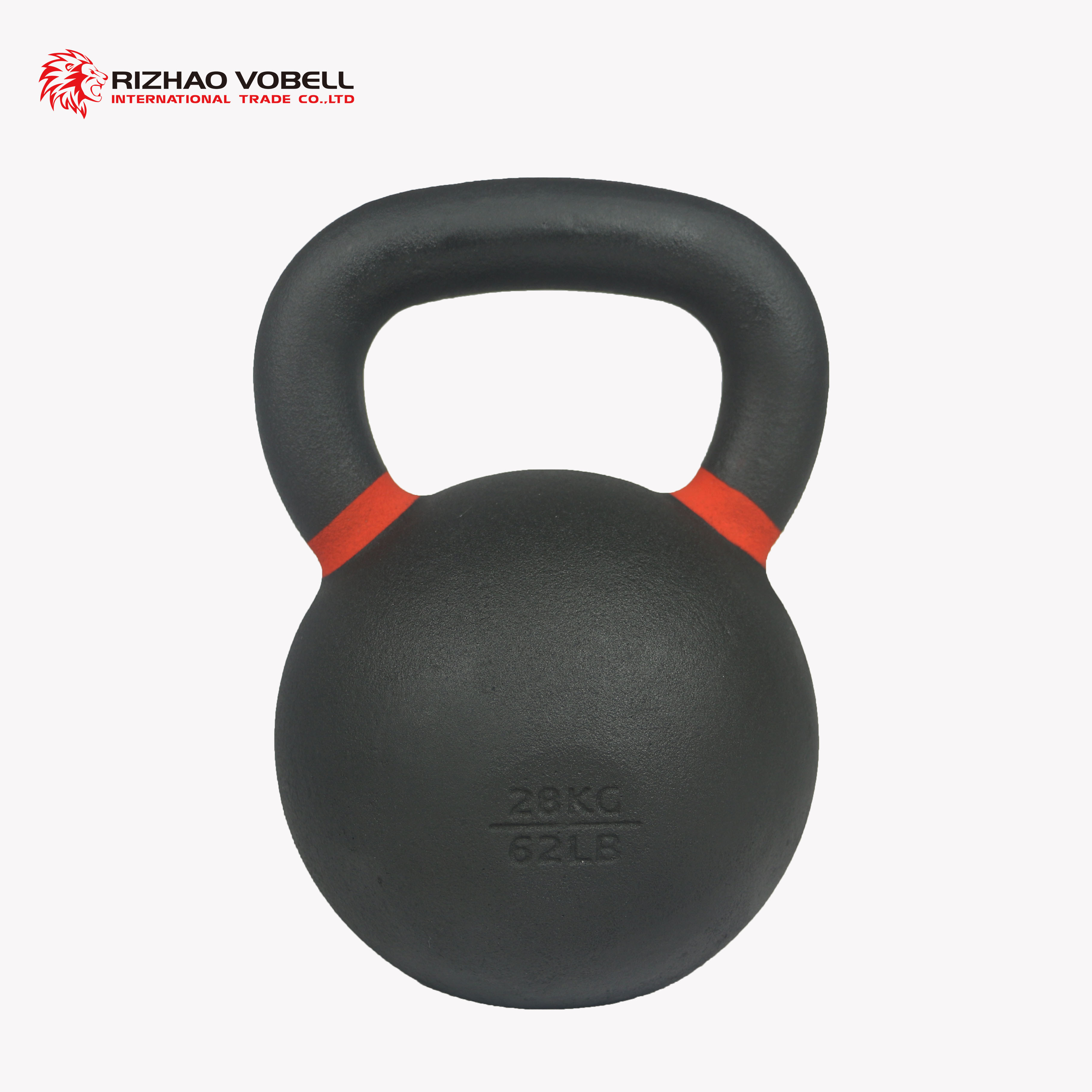 China Rizhao Factory  Casting Powder Coated Kettlebell