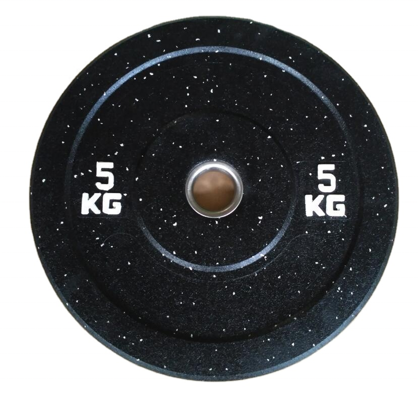 Sports Crumb Weight Lifting Plates Black Hi Temp Bumper Plates