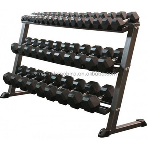 3 Tier stand wholesale commercial/home weight gym dumbbell rack