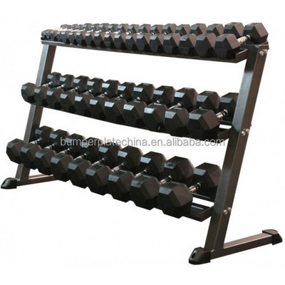 3 Tier stand wholesale commercial/home weight gym dumbbell rack