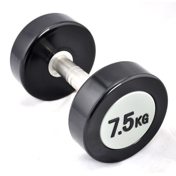 Best Popular PU Round Head Urethane Coated Dumbbell For Bodybuilding