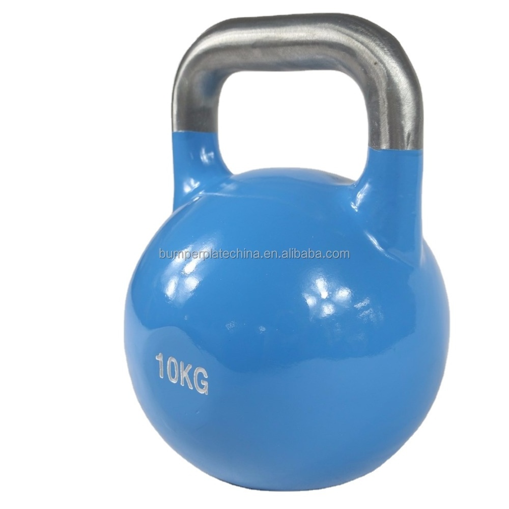 stainless popular colored steel handle competition kettlebell