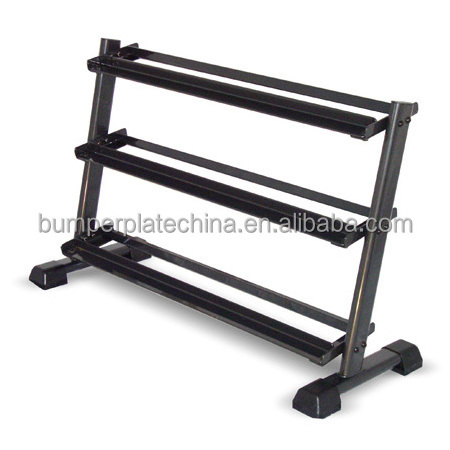 3 Tier stand wholesale commercial/home weight gym dumbbell rack