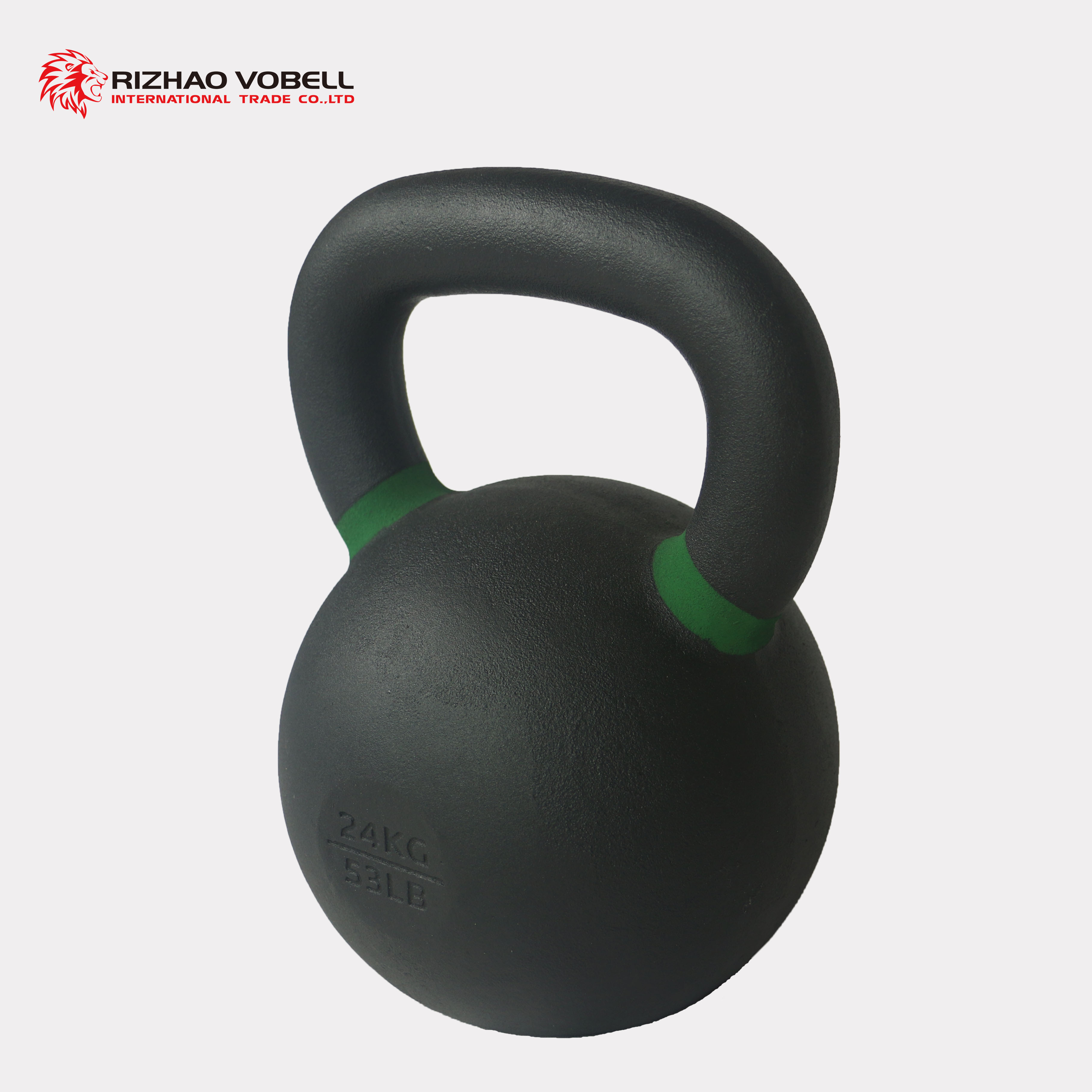 China Rizhao Factory  Casting Powder Coated Kettlebell