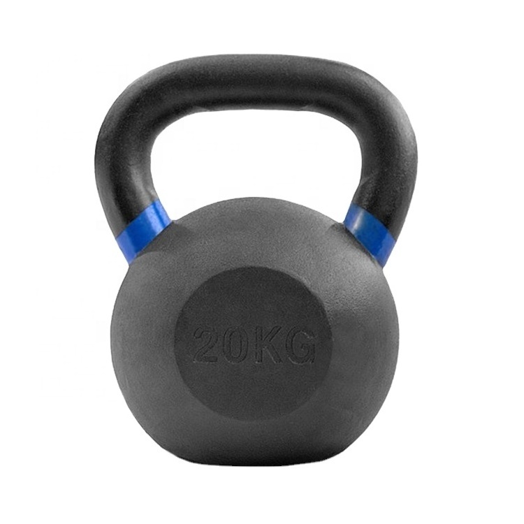 Manufacturer Direct Sales 24 kg 48 kg Black Powder Coated Strength Training Kettlebells