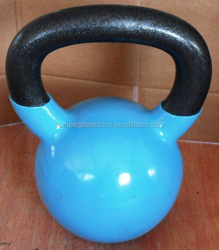 Custom LOGO PVC Coated Dipping Vinyl Iron Kettlebell