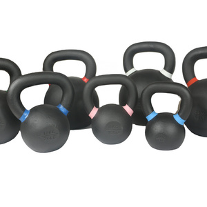 Manufacturer Direct Sales 24 kg 48 kg Black Powder Coated Strength Training Kettlebells