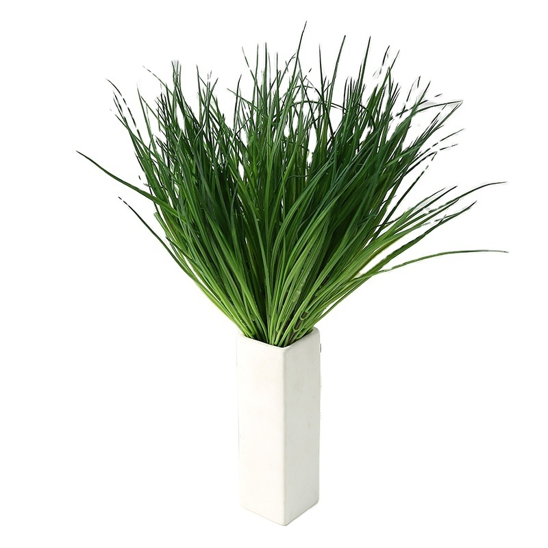 Artificial Wheat Grass Plastic Artificial Greenery Wedding Decor Faux Small Grass Plant Wedding Flowers Artificial Onion Grass