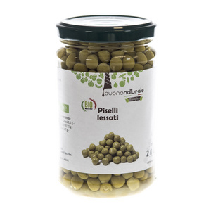 Boiled peas ORGANIC 300g Boiled Legumes for Main Dishes, Soups, Salads Made from Organic Italian Ingredients