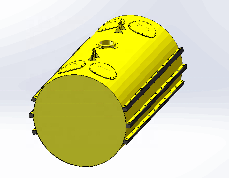 High Buoyancy Easy Installation cylindrical steel mooring buoy