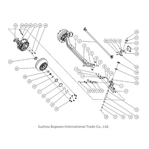 Electric bus Parts Front axle system Oil seal seat ring Bucket Brake Drum Assembly bus accessories