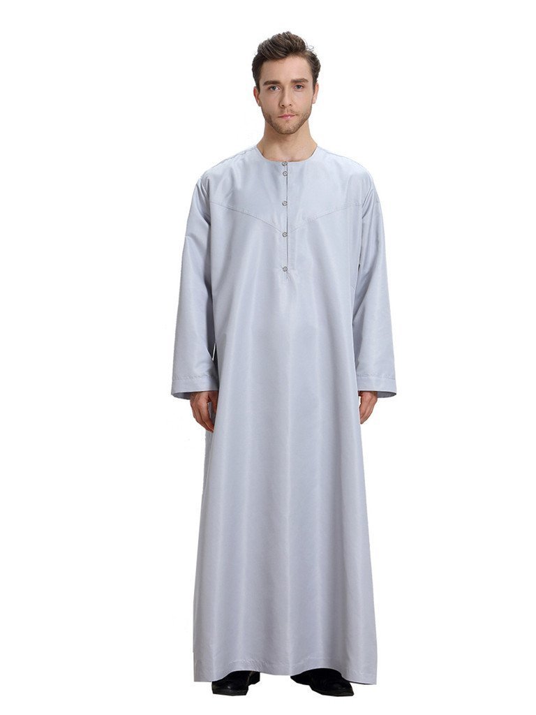 Chest Pocket Latest Design Stylish Design New Look Mens Al Daffah Thobes Dubai Muslim Thobe Omani Thobes For Gents