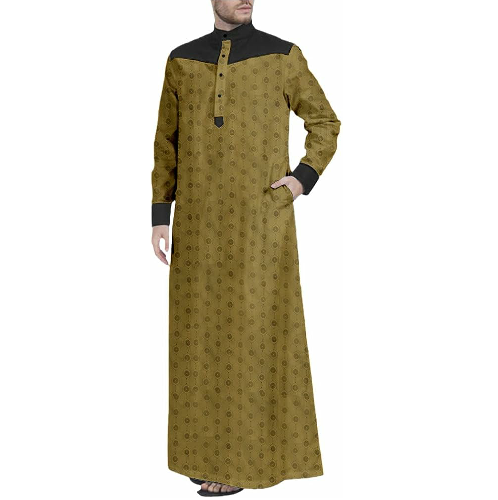 2024 new design Thobes breathable mens Muslim Clothing Qatar Style Robes Islamic wear Wholesale Cheap Daffah Men thobe