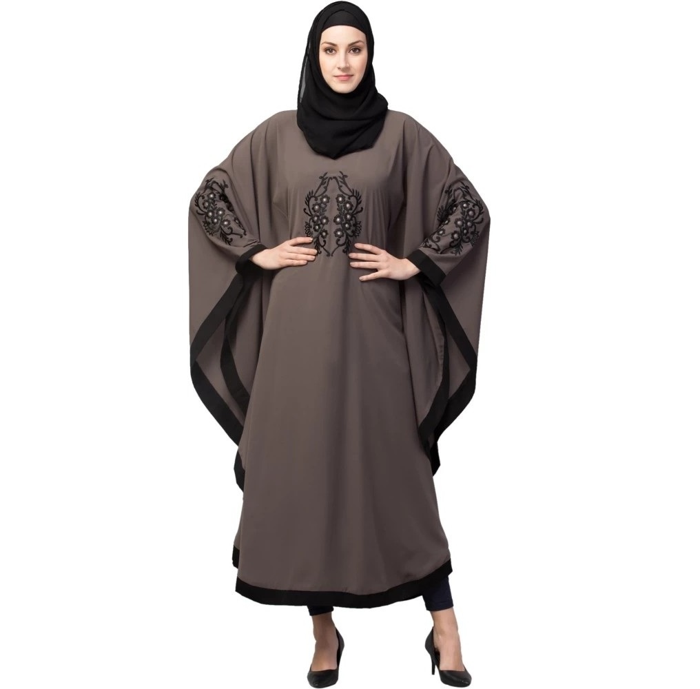 New Arrival 2023 breathable Luxury Embroidery solid Color Abaya Umbrella Style women muslim dress