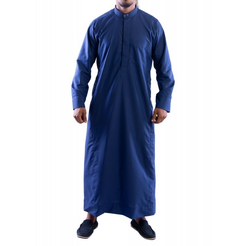 Saudi Thobe Jubbah For Mens Wholesale Daffah Islamic Arabic breathable High Quality Clothing