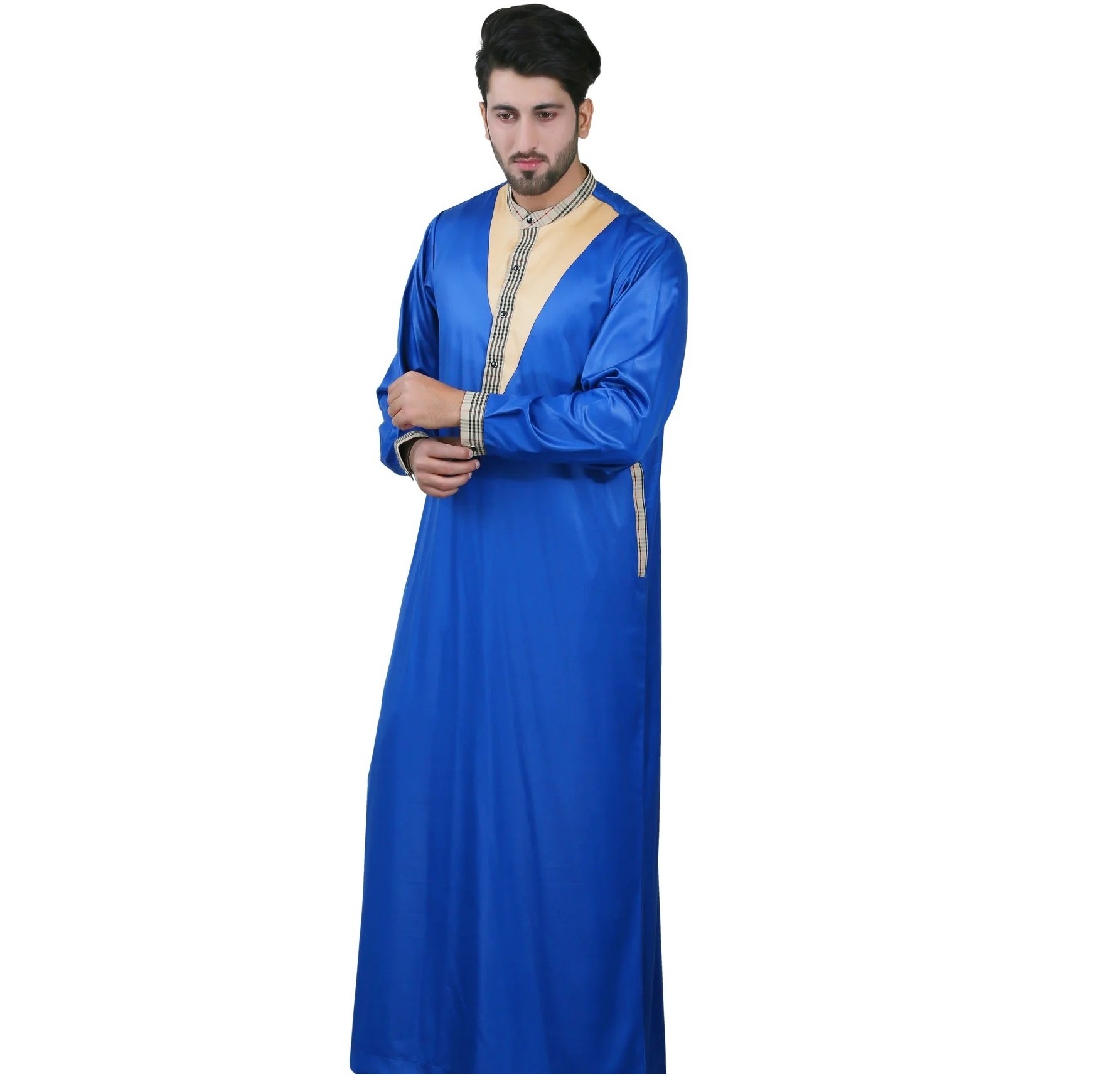 Saudi Thobe Jubbah For Mens Wholesale Daffah Islamic Arabic breathable High Quality Clothing