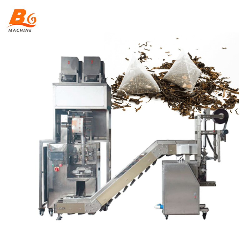 BG Fully Automatic Nylon PLA Triangle Pyramid Tea Bag Packing Machine for 2g 5g