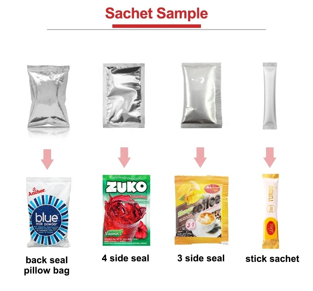 Automatic Small Sachet Food Electrolyte Vitamin Powder Pouch Vertical Filling Packing Machine