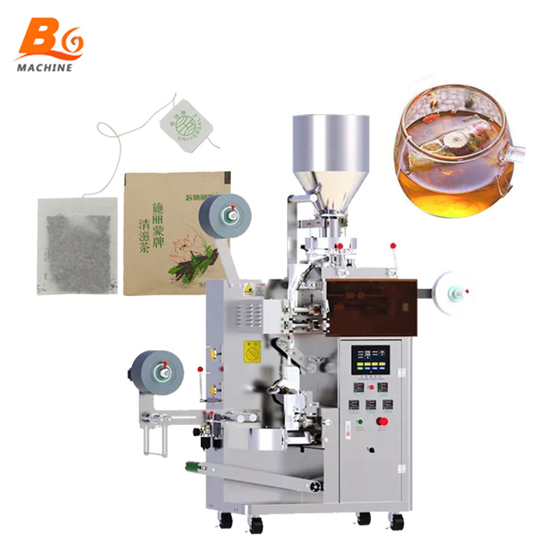 BG Fully Automatic Nylon PLA Triangle Pyramid Tea Bag Packing Machine for 2g 5g