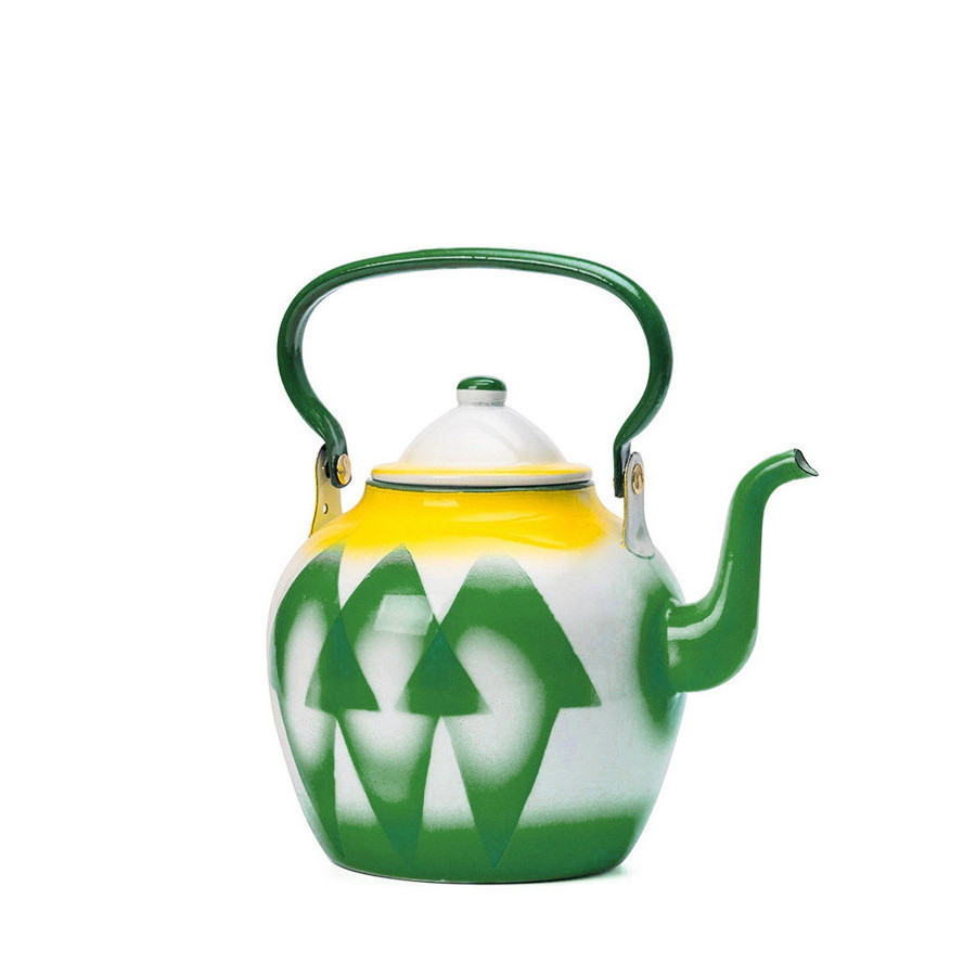 New Retro Middle Eastern Saudi Style Enamel Steel Black Tea pot coffee cool water pot enamel kettle