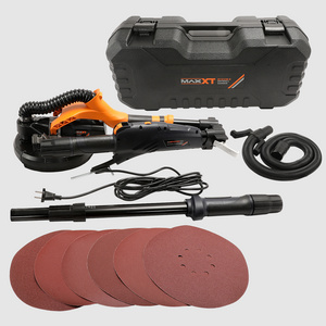 MAXXT 710W 225mm Drywall Sander Ceiling Grinder With Foldable Telescoping Design Variable Speed 600-1500RPM