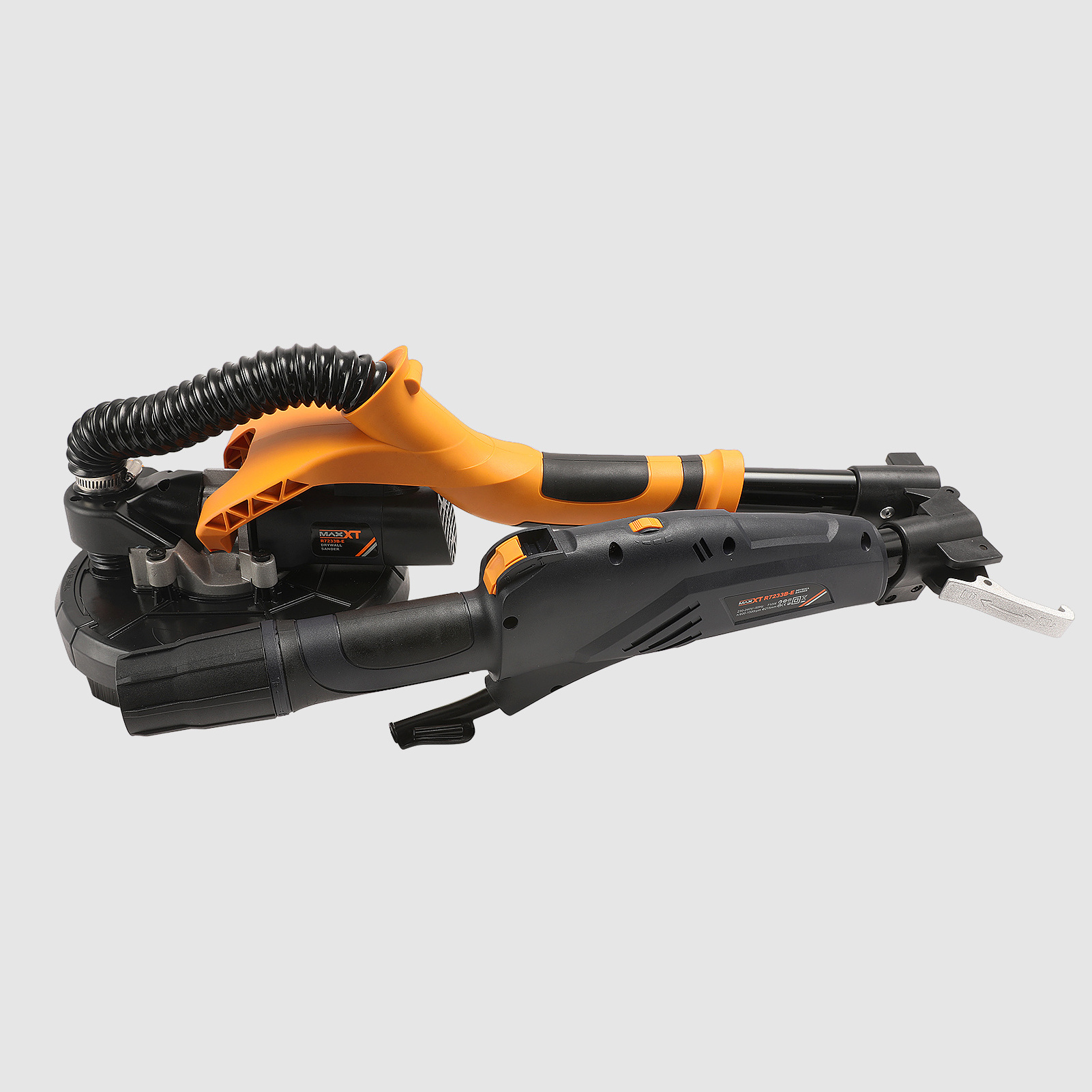 MAXXT 710W 225mm Drywall Sander Ceiling Grinder With Foldable Telescoping Design Variable Speed 600-1500RPM