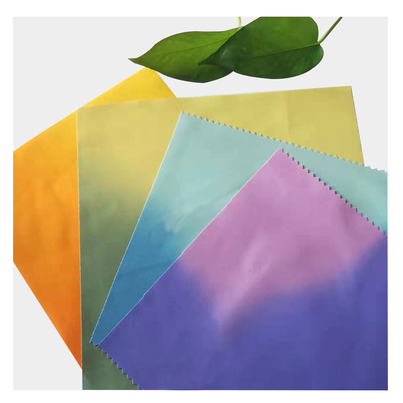 Water Thermochromic Dye Polyester Fabric Temperature UV Color Changing Fabric Wet Peach Skin Fabric