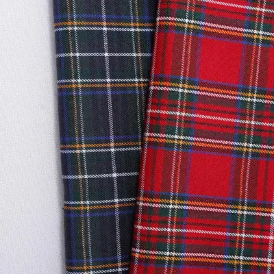 Factory Wholesale Strip Polyester Plaid Soft Polyester Spandex Yarn Dyed Knitted School Student Check Fabric for Shirt/Uniform