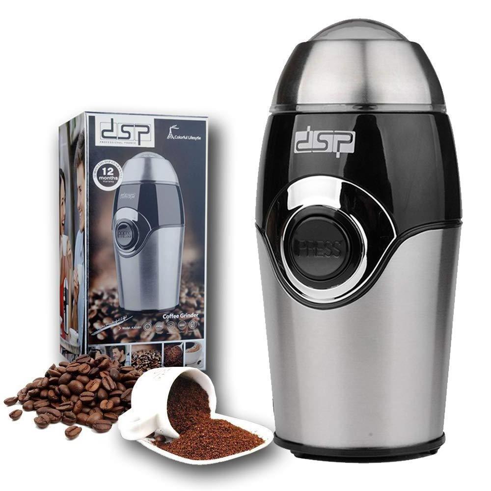 Stainless Steel With Safety Lock Coffee Grinder Electric Spice Grinder Portable Household Coffee Grinder Machine