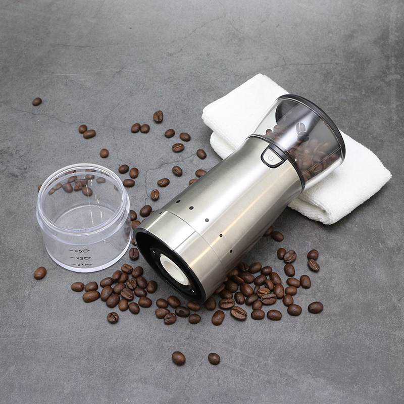 High Quality USB Rechargeable Coffee Grinder Cordless Electric Portable Coffee Machine Travel Rechargeable Coffee Grinder