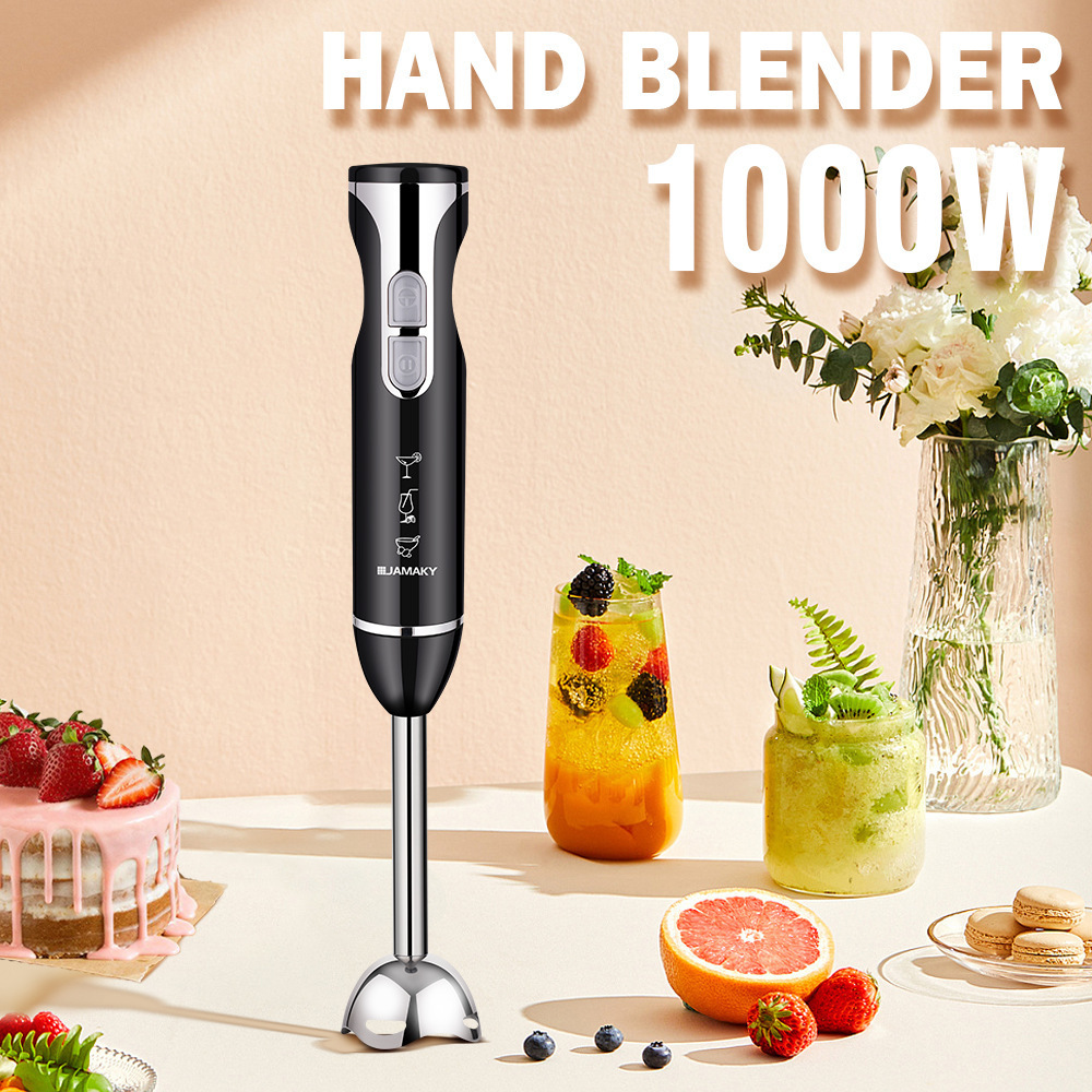 Powerful Household Hand Blender Fruit Mixer Meat Chopper Immersion Blender Variable Speed Electric Food Processor