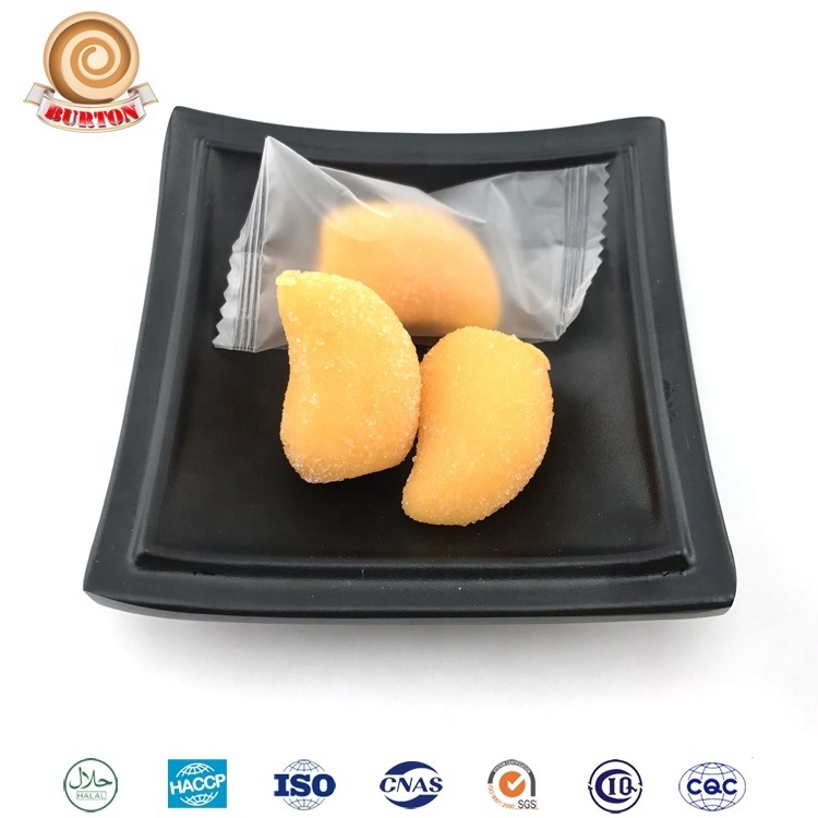 Individual packed mango shaped starch sweet jelly soft gummy candy