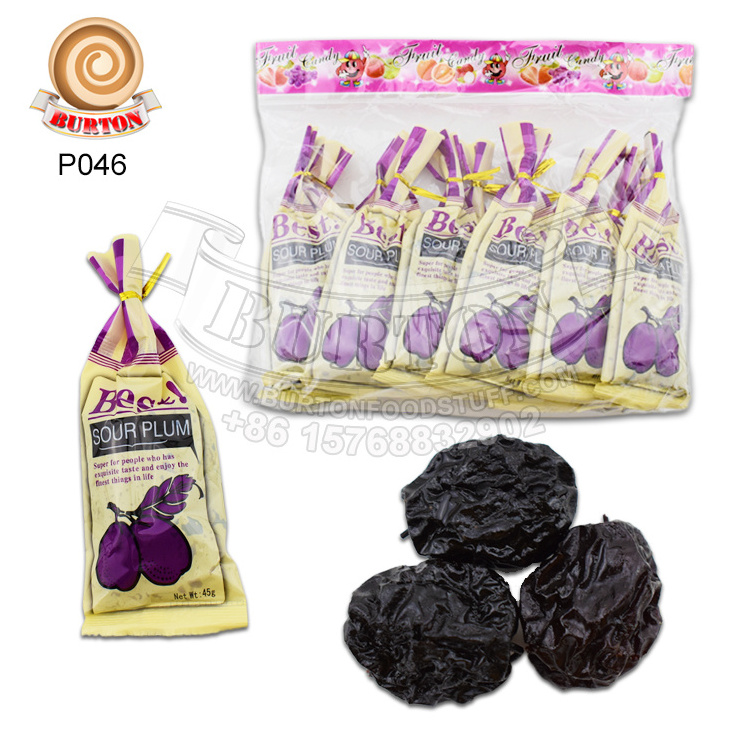 Chinese tasty sour preserved fruit dried plum