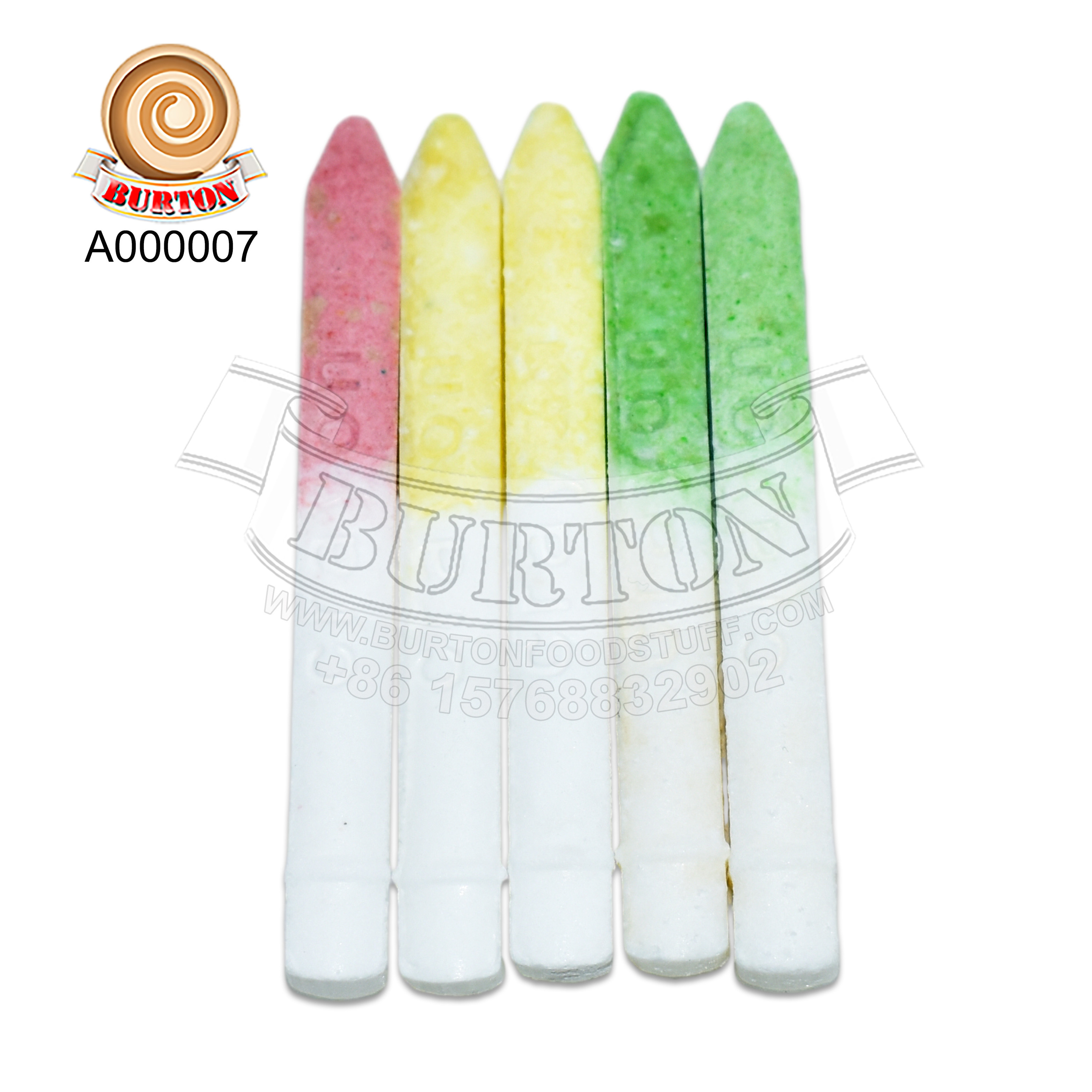 Cute colourful chalk shape halal sweet fruity flavor compressed tablet candy