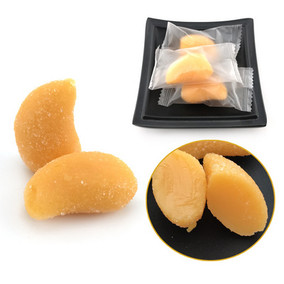 Individual packed mango shaped starch sweet jelly soft gummy candy