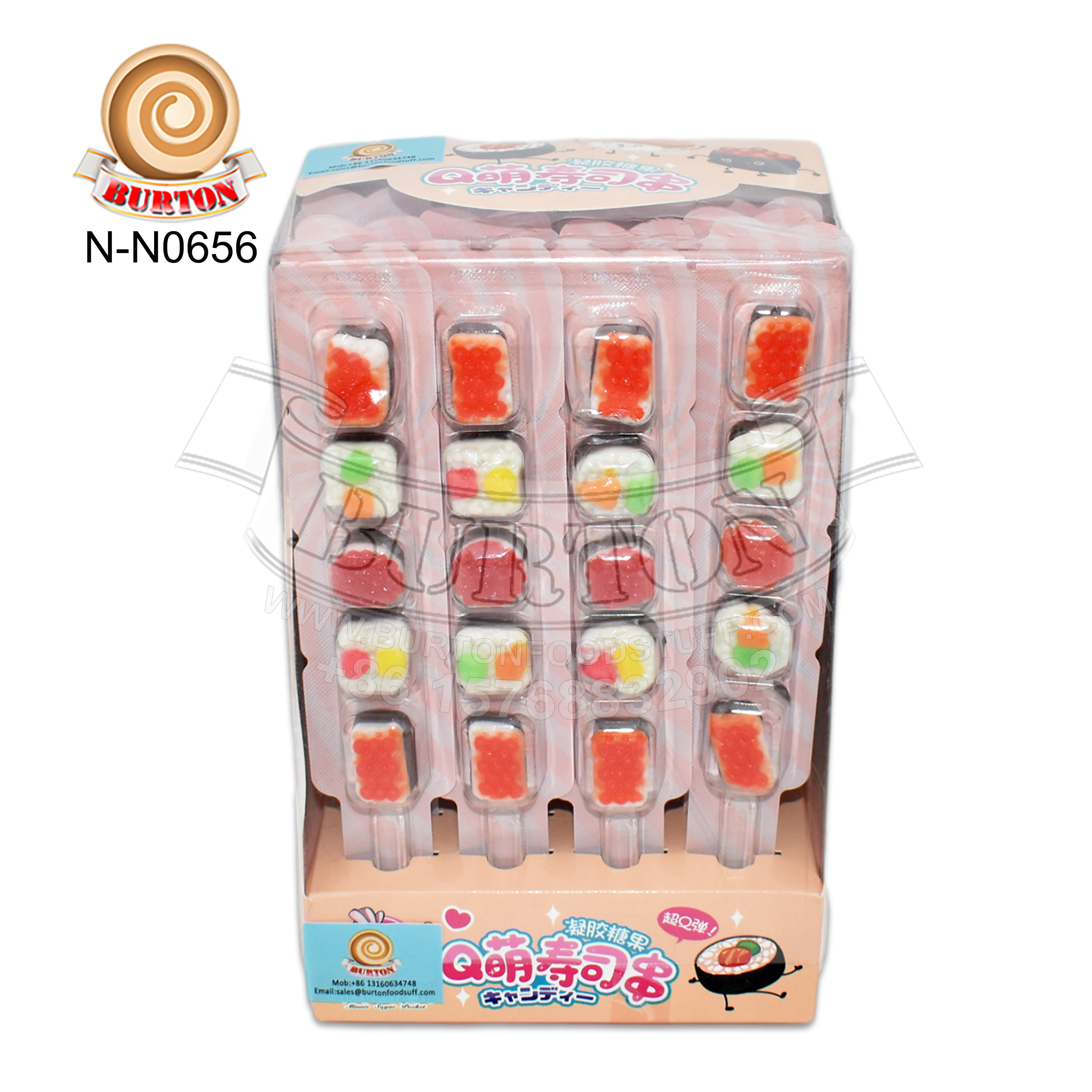 Funny sushi shape Japanese food gummy candy string fruit flavor gummy candy