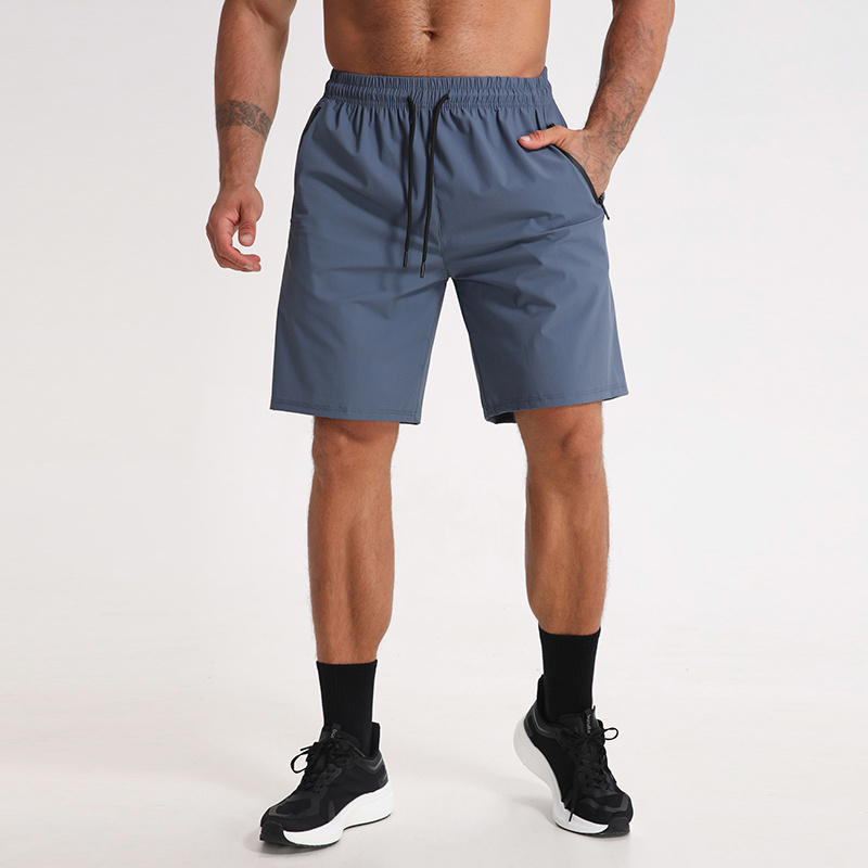 87%Nylon 13 %Spandex Men Running Shorts Sweat Athletic Gym Shorts Quick Dry Casual Shorts for Fitness