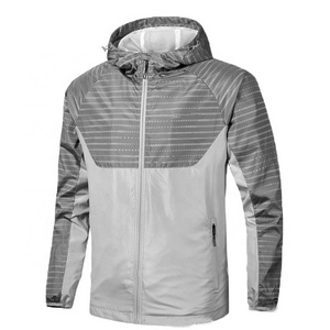 Men Windbreaker Jacket Oem Wholesale Athletic Outfits Custom Casual Hoodie Sweat Jacket For Men Stylish