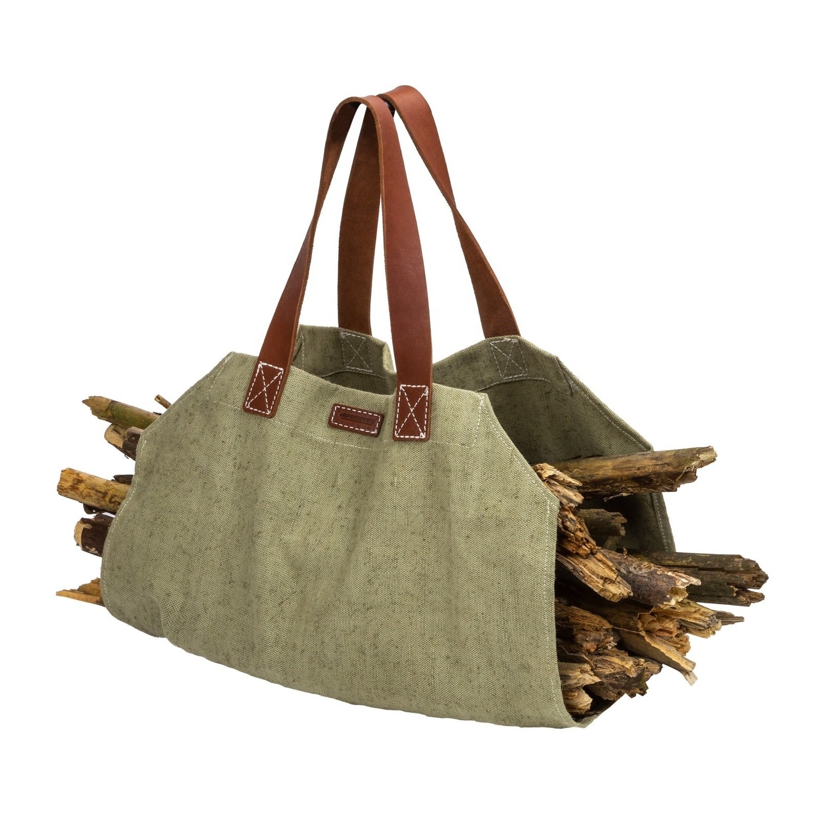 Firewood Log Carrier Handmade Log Holder Canvas Camping Hiking Bps Camping Gear Christmas Gift Wood LLR-0059