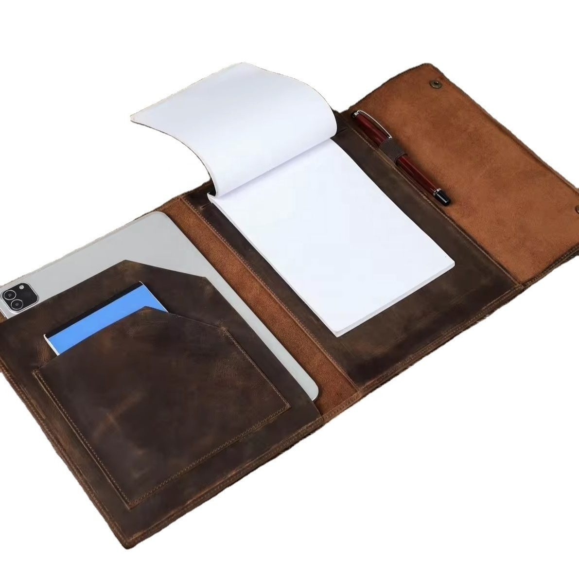 Personalized Leather Book Case A5 Notebook Covers Travel Journal Case Tablet Folder Portfolio LP5-0045