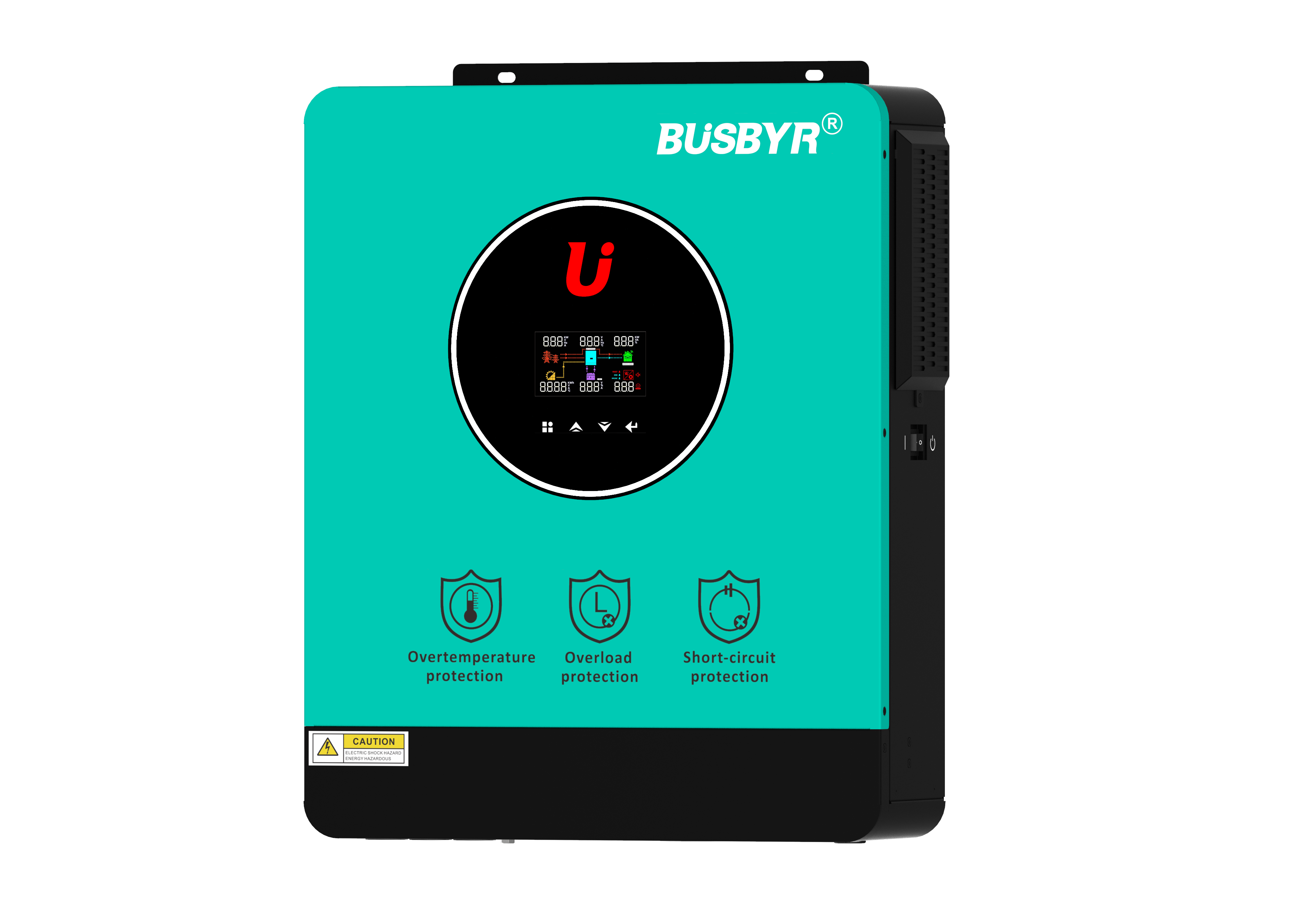 Busbyr 6.2KW 10.2KW 48V DC 220/230V AC Pure Sine Wave Solar Inverter Double MPPT On/Off Grid Solar hybrid Inverter