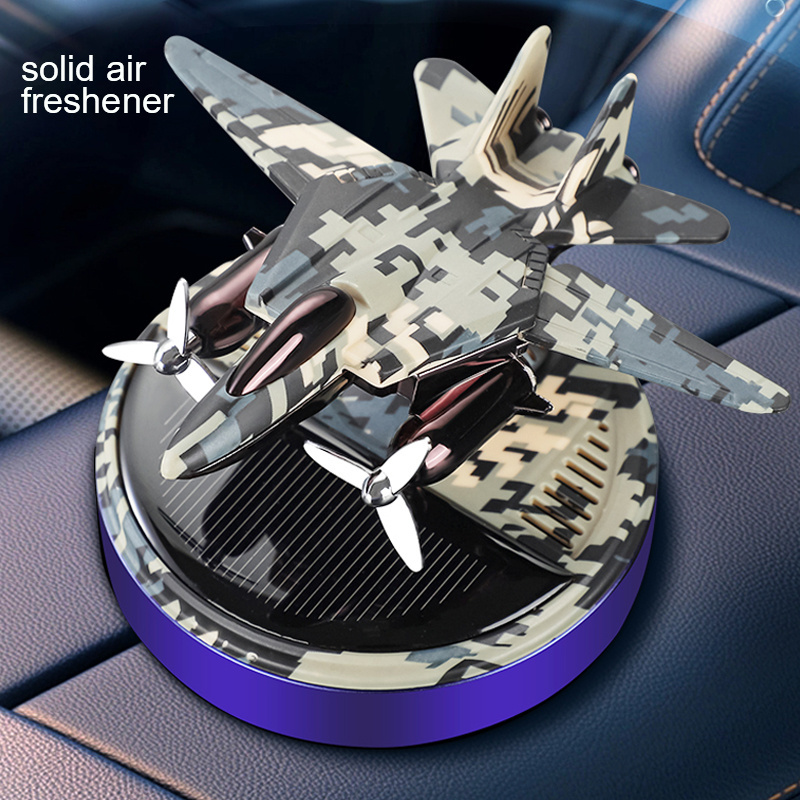 Solar car perfume instrument panel rotating decoration air freshener odor eliminator spray for cars