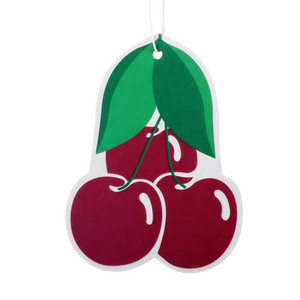 Cherry car perfume trees absorbent accessories new car scent air freshener  hanging  paper tag fragrance tree truck