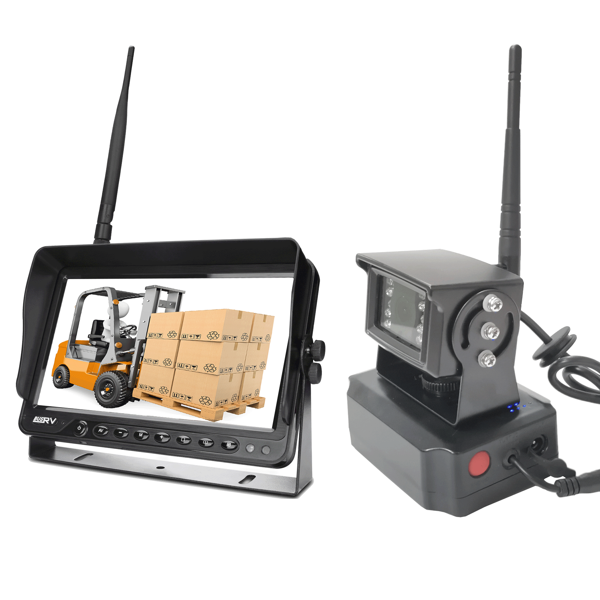 Wireless Forklift monitor with Battery Camera For Forklift Safety Camera Monitor Rear View Monitor