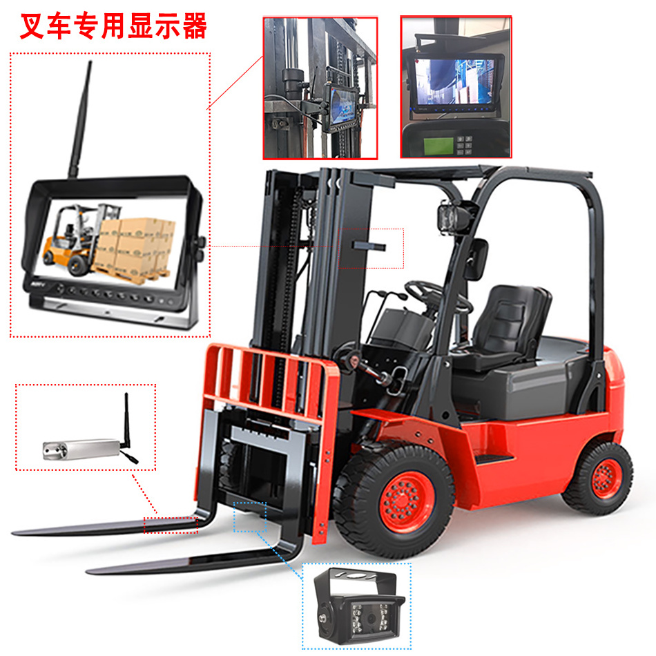 Wireless Forklift monitor with Battery Camera For Forklift Safety Camera Monitor Rear View Monitor