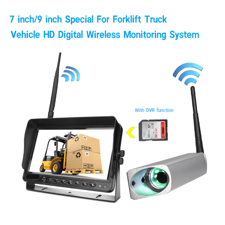 Wireless Forklift monitor with Battery Camera For Forklift Safety Camera Monitor Rear View Monitor