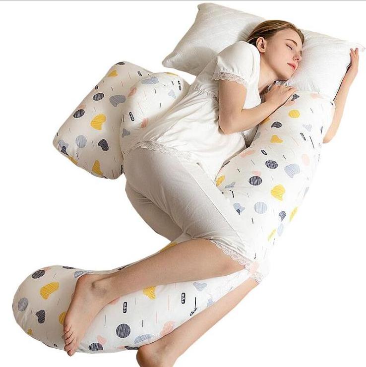 U-shaped multi-functional pregnant women pillow waist side supportingabdominal cushion pillow