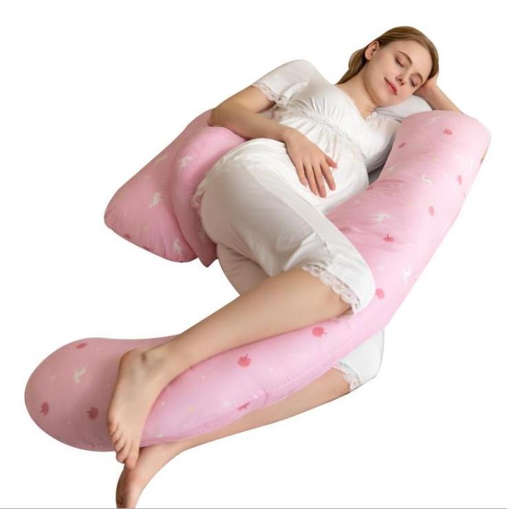 U-shaped multi-functional pregnant women pillow waist side supportingabdominal cushion pillow