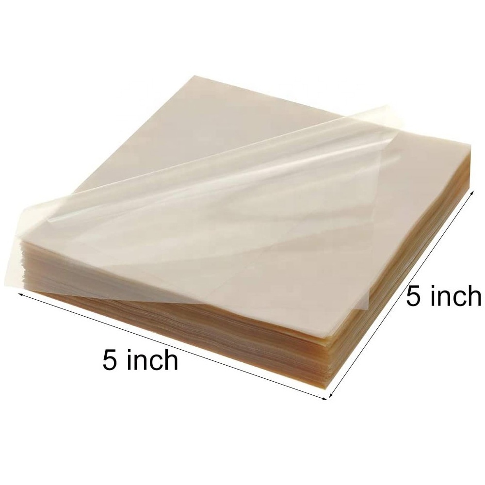 Wholesale 5x5 Inch Transparent Cellophane Wrappers Custom Clear Candy Wrapper